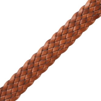 1" WOVEN ITALIAN LEATHER BRAID