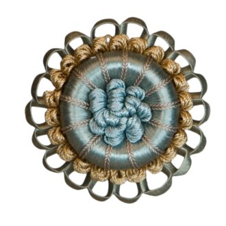 2.5" NORMANDY SILK ROSETTE