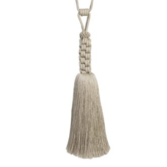 ABRIELLE LINEN TASSEL TIEBACK