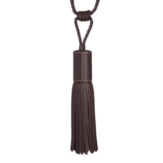 TOSCANA LEATHER TASSEL TIEBACK