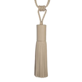 TOSCANA LEATHER TASSEL TIEBACK