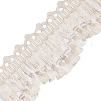 PALAIS SILK SCALLOPED TASSEL FRINGE