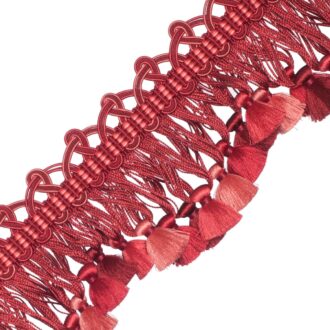 PALAIS SILK SCALLOPED TASSEL FRINGE