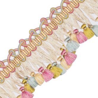 PALAIS SILK SCALLOPED TASSEL FRINGE