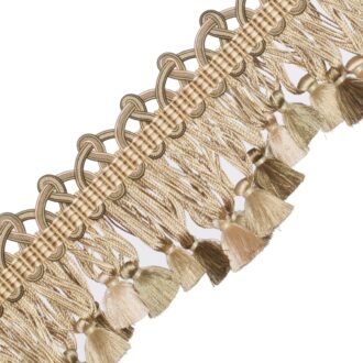 PALAIS SILK SCALLOPED TASSEL FRINGE