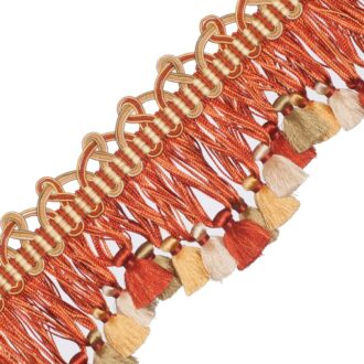 PALAIS SILK SCALLOPED TASSEL FRINGE