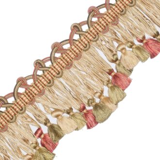 PALAIS SILK SCALLOPED TASSEL FRINGE