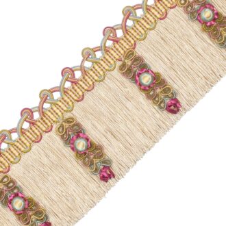 PALAIS SILK FRINGE WITH JASMINES