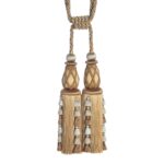 PALAIS SILK DOUBLE TASSEL TIEBACK