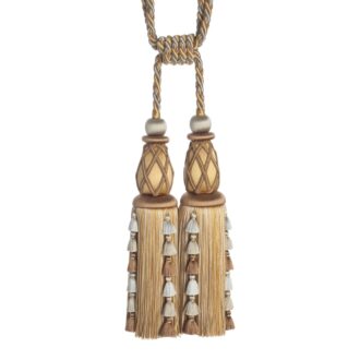 PALAIS SILK DOUBLE TASSEL TIEBACK