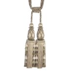PALAIS SILK DOUBLE TASSEL TIEBACK