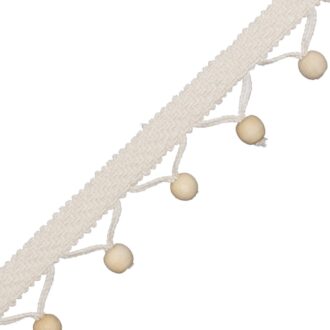SEYCHELLES WOOD BEAD FRINGE