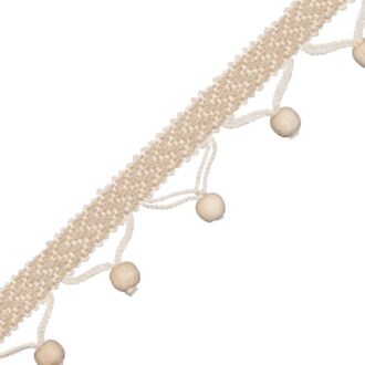 SEYCHELLES WOOD BEAD FRINGE