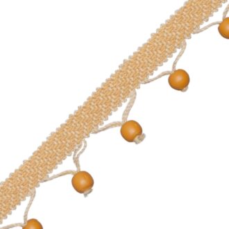 SEYCHELLES WOOD BEAD FRINGE