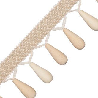 SEYCHELLES WOOD TEARDROP FRINGE