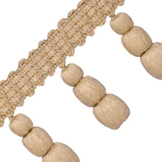 BALI JUTE TRIPLE BEADED FRINGE