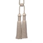 BALI LINEN DOUBLE TASSEL TIEBACK