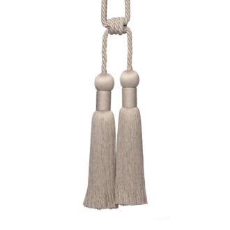 BALI LINEN DOUBLE TASSEL TIEBACK