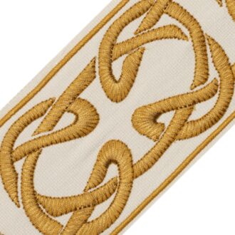 SERPENTINE EMBROIDERED BORDER