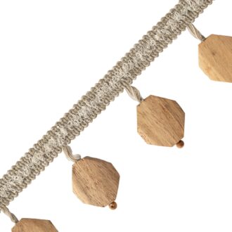 TERRACE ACACIA WOOD BEAD FRINGE