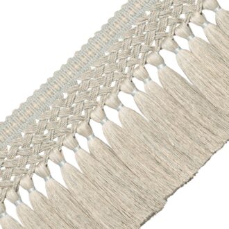 ÉDELIE LINEN TASSEL SKIRT FRINGE
