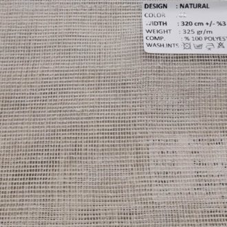 Ткань сетка, цвет: молочный, ADEKO Natural - 02