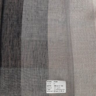 Ткань лён, цвет: серый, ADEKO Plaid - 02