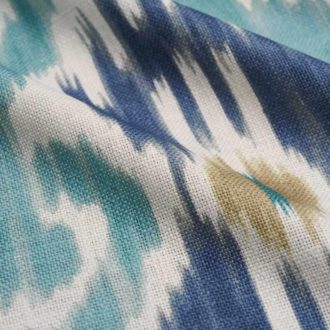 Ткань жаккард FABRICUT Aldrum Ikat - Lagoon