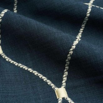 Ткань жаккард FABRICUT Jalap Ogee - Indigo