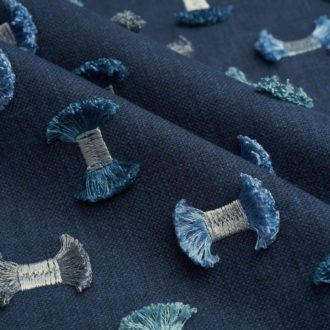 Ткань жаккард FABRICUT Gewa fray - Indigo