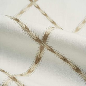 Ткань жаккард FABRICUT Sedum Diamond - Linen