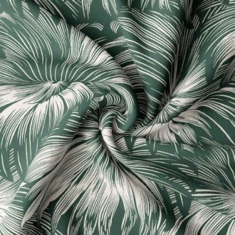 Ткань жаккард Daylight & Liontex Leafy Shade - Jungle Green