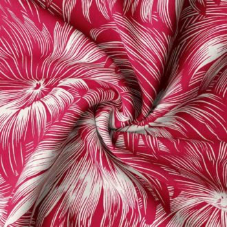 Ткань жаккард Daylight & Liontex Leafy Shade - Passion