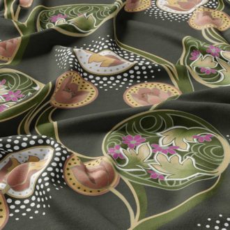 Ткань жаккард Daylight & Liontex Nouveau - Ruifle Green