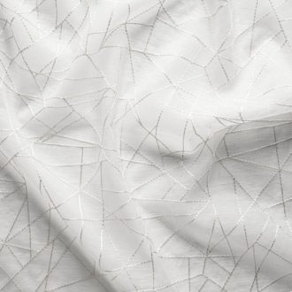 Ткань вуаль с вышивкой Daylight & Liontex Saba - Off White