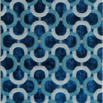 Ткань - Dedar - Scarabeo - 004 bleu de Prusse