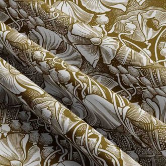 Ткань принт Alpine Violet Light Gold от Daylight & Liontex