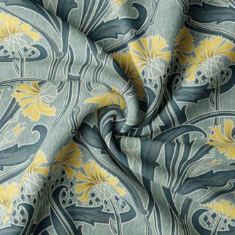Ткань рогожка Dandelion Golden от Daylight & Liontex