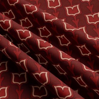 Ткань бархат Fleur-de-lis Ruby от Daylight & Liontex