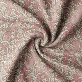 Ткань рогожка Forget-me-not Rose Dust от Daylight & Liontex