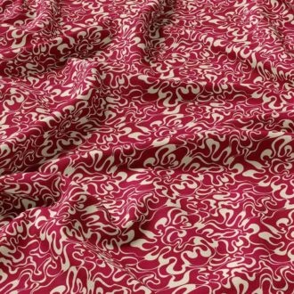 Ткань рогожка Mystery Ruby от Daylight & Liontex