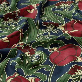 Ткань бархат Tulip Wild River от Daylight & Liontex
