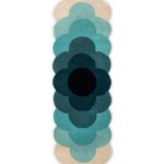 Ковёр Optical Flower Teal 61207 - Orla Kiely - 87x300