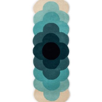 Ковёр Optical Flower Teal 61207 - Orla Kiely - 67x230