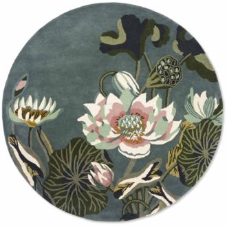 Ковёр Waterlily Midnight Pond Round 38608 - Wedgwood - 150x150