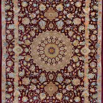Ковёр ручной работы (Иран), шёлк QOM (FARCO)  - 105x160x3 (QOM_IR_12-398-IR)