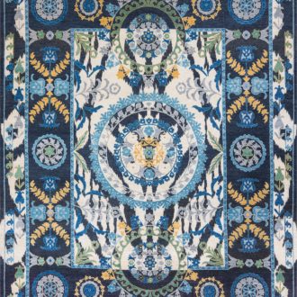 Ковёр ручной работы (Пакистан), шерсть SUZANI A/B 10/10 (ABBAS)  - 270x348x6 (857BLK-IVY(270X348)_SUZ10/R/480-2-890-165)