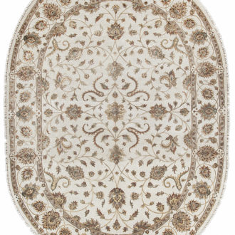Ковёр ручной работы (Индия), шерсть PLATINUM (ANNEX ENTERPRISES)  - 168x243x10 (PLAT_R_AK1511-IVR-IVR(Oval))