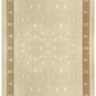 Ковёр ручной работы (Индия), шерсть KING OF AGRA (RAJPUT CARPETS)  - 72x136x8 (RAJ14_R_RO8-CRE-GLD)