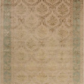 Ковёр ручной работы (Индия), шерсть KING OF AGRA (RAJPUT CARPETS)  - 72x137x8 (RAJ14_R_AL.NO68-CRE-NGRN CP-10)
